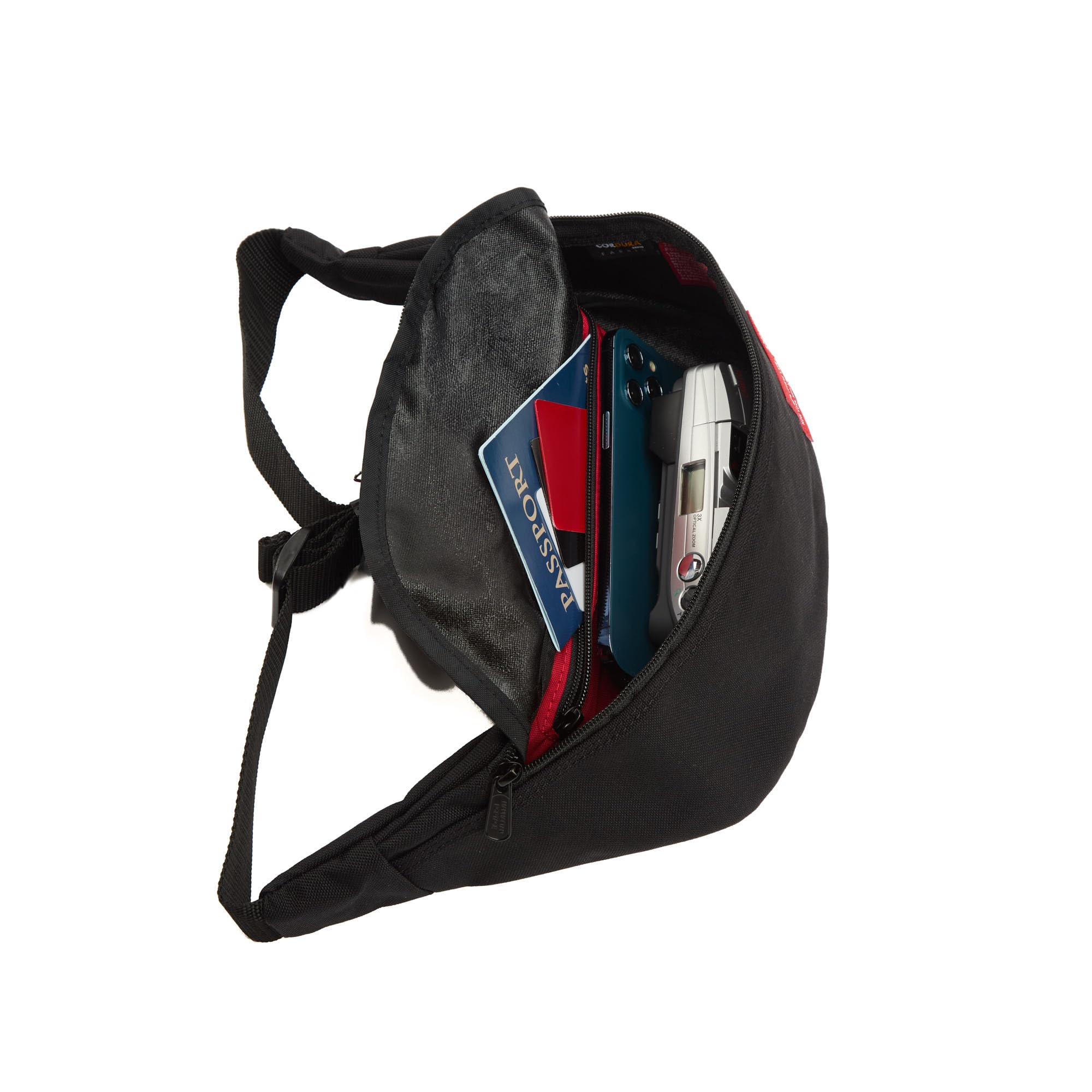 Manhattan Portage Brooklyn Bridge Waist Bag (BLK, men, women, water resistant, cross body, waist, buckle closure, 1000D) - Image 8