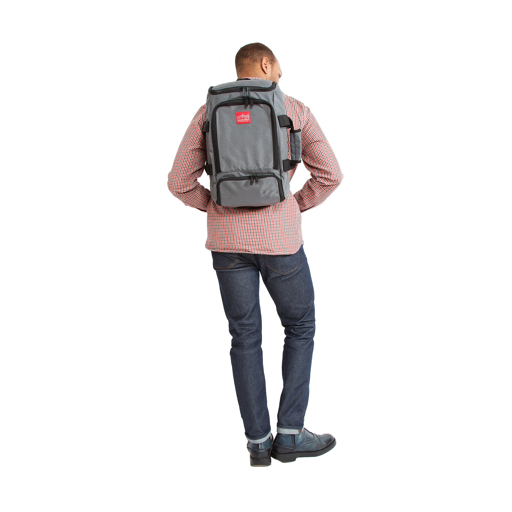 Manhattan Portage Ludlow Convertible Backpack JR - 2 Way Carry Water Resistant Spacious 1000D Cordura Backpack Duffle (Navy) - Image 8