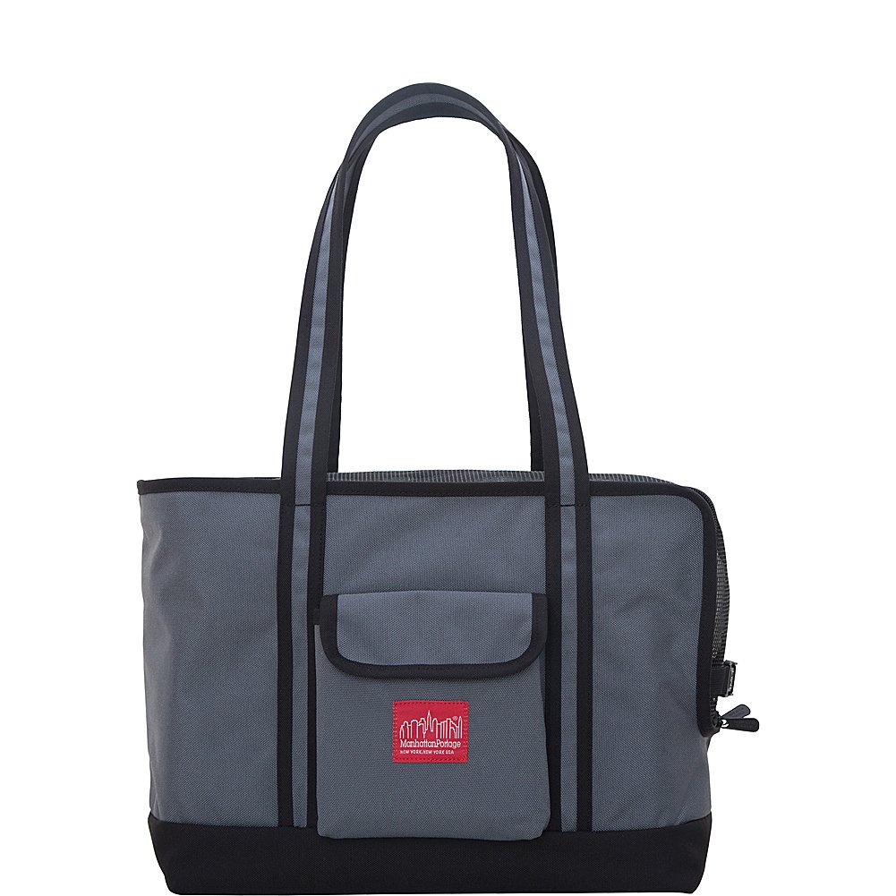 Manhattan Portage Pet Carrier Tote Bag Ver 2, Gray/Red, One Size - Image 3