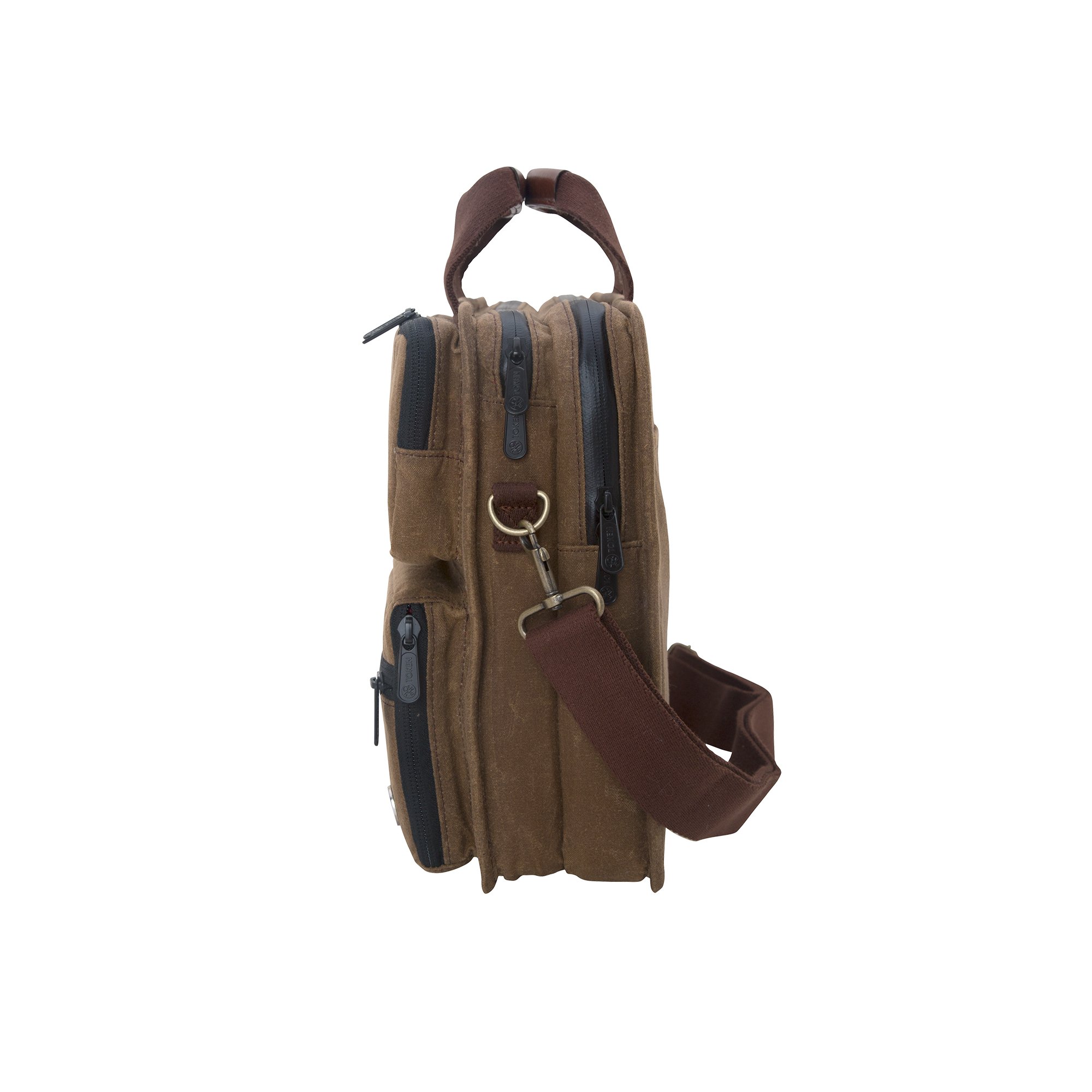 Token Bags Waxed Hewes Briefcase, Field Tan, One Size - Image 11